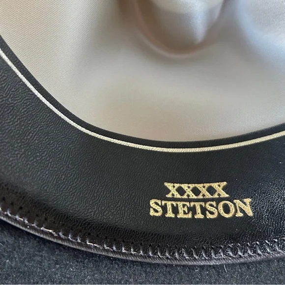 Stetson GUS 4X Black Felt Hat. Old West Collection - Picture 6 of 8